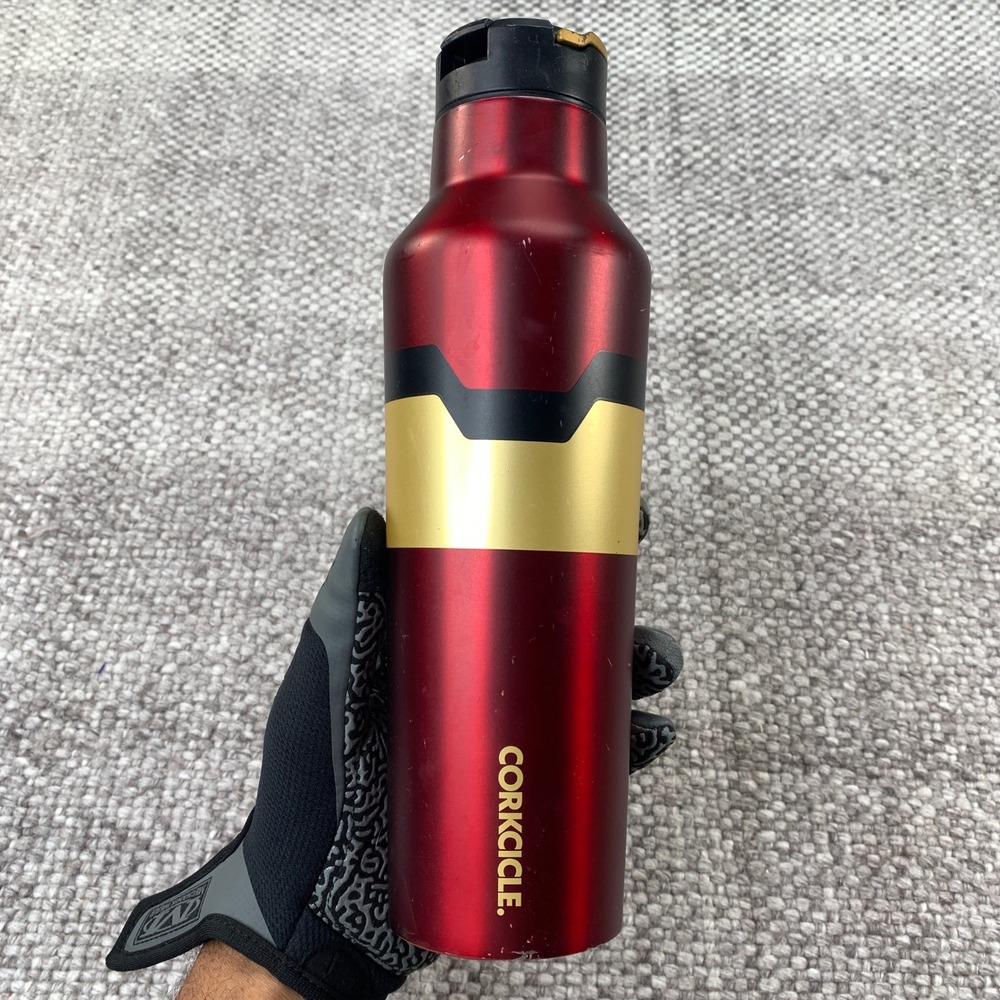 Corkcicle Water Bottle Unisex 20oz Red Marvel Iron Man Insulated Canteen